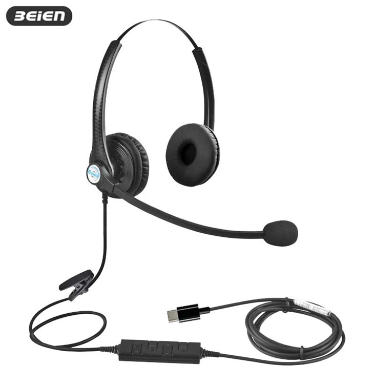 Jeftine USB C žičane slušalice za kontakt centar